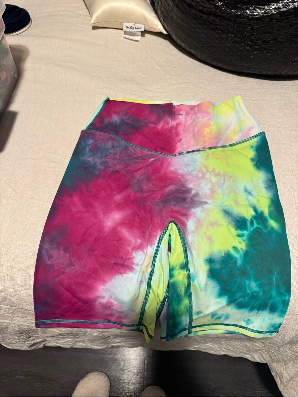 Vibrant Multicolor Biker Short